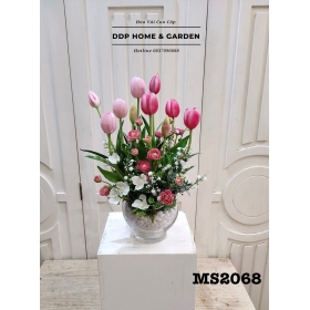 Bình hoa tulip để bàn (2068)