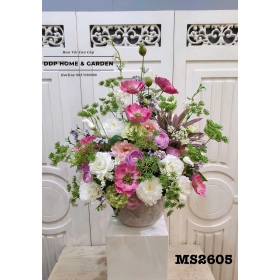 Chậu hoa mẫu đơn mix (2605)