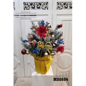 Chậu cây thông tone xanh (2654)