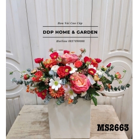 Dĩa hoa hồng cam (2663)