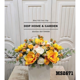 Dĩa hoa mộc lan vàng (2671)