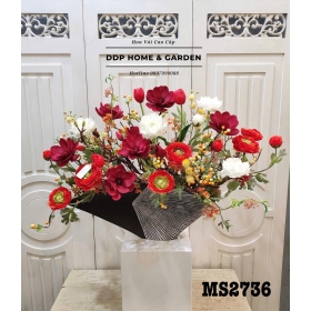 Chậu hoa bách hợp đỏ (2736)