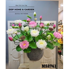 Chậu sen hồng nghệ nhân (2741)