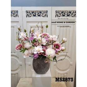 Chậu hoa mộc lan và poppy (2873)
