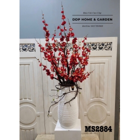 Chậu hoa đào đỏ kép (2884)