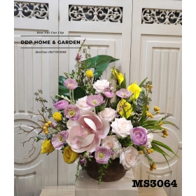 Chậu hoa lụa để bàn (3064)