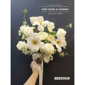 Bó hoa cưới tone trắng (3309)