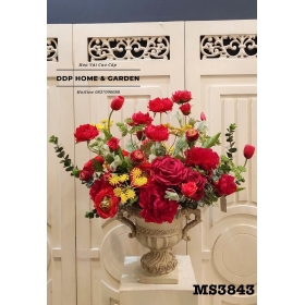 Chậu hoa mẫu đơn đỏ (3843)
