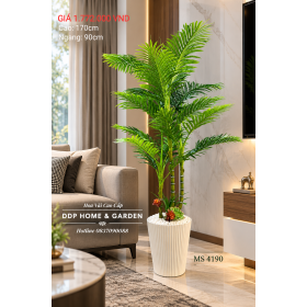 Cây Dừa Giả Cao Cấp 170cm Trang Trí Phòng Khách