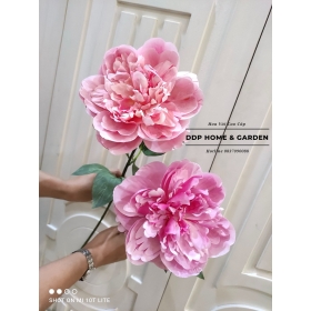 Cành hoa mẫu đơn lụa