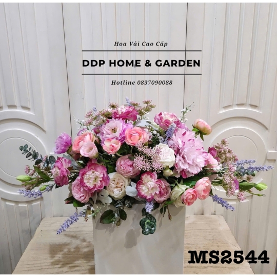 Dĩa hoa mẫu đơn để bàn (2544)
