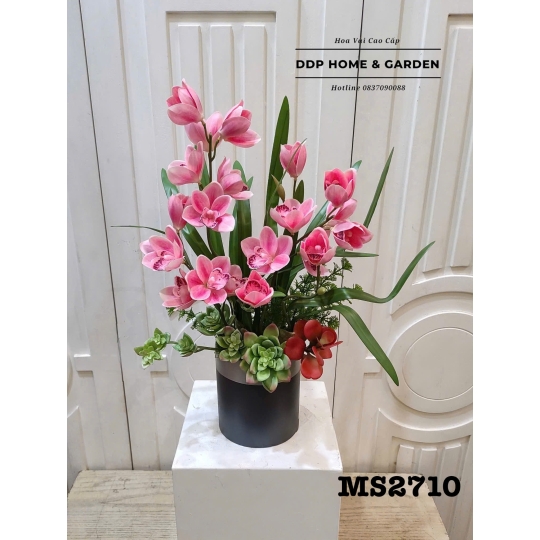Chậu hoa địa lan hồng (2710)