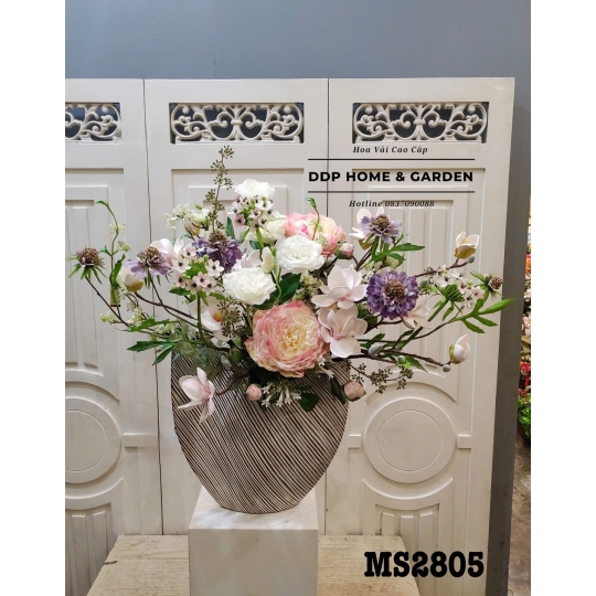 Chậu hoa mẫu đơn nghệ thuật (2805)