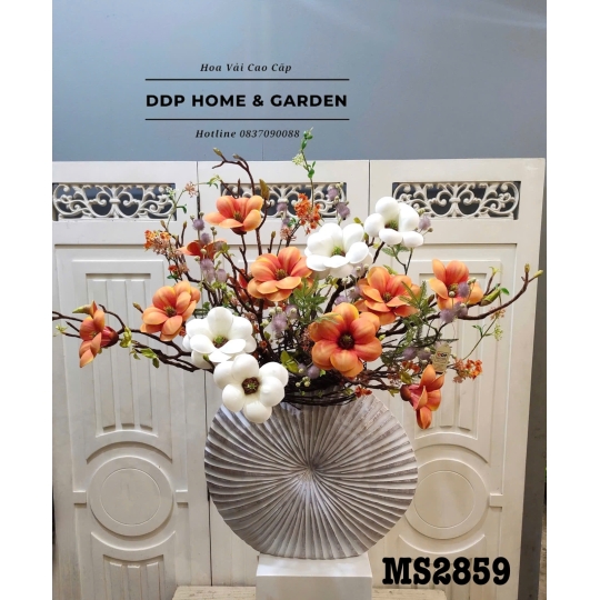 Chậu hoa mộc lan trắng cam (2859)