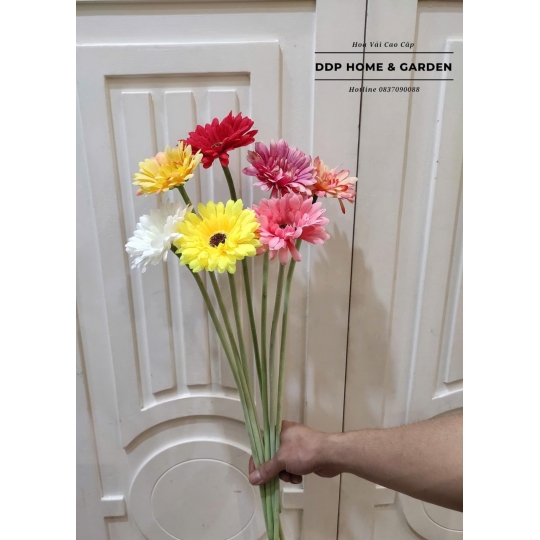 Cành hoa đồng tiền lụa (0592)