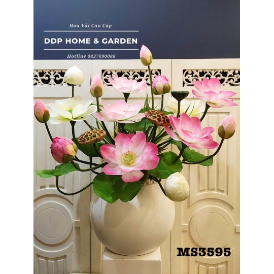 Chậu sen chất liệu PU (3595)
