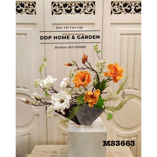 Chậu hoa mộc lan nghệ thuật (3663)