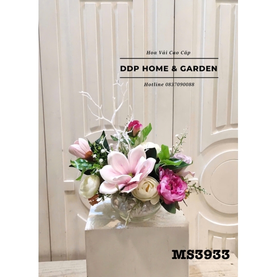 Chậu hoa lụa để bàn (3933)