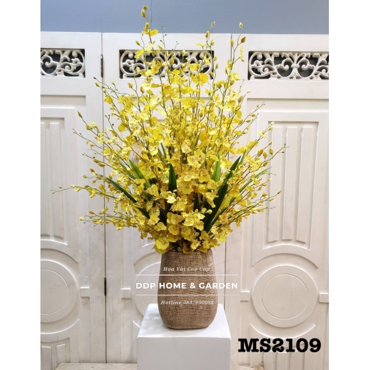 Bình hoa lụa lan vũ nữ  (2109)
